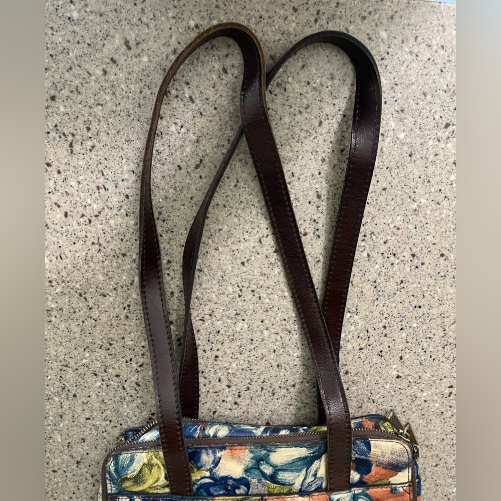 Patricia Nash Blue Multi Floral Shoulder Tote with Matching Wallet - Picture 7 of 13